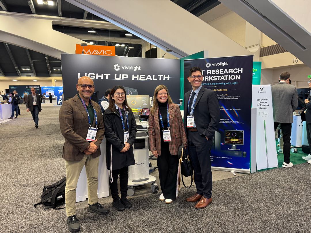 Vivolight Medical presentará el sistema OCT P80-E en TCT 2025 en San Francisco.